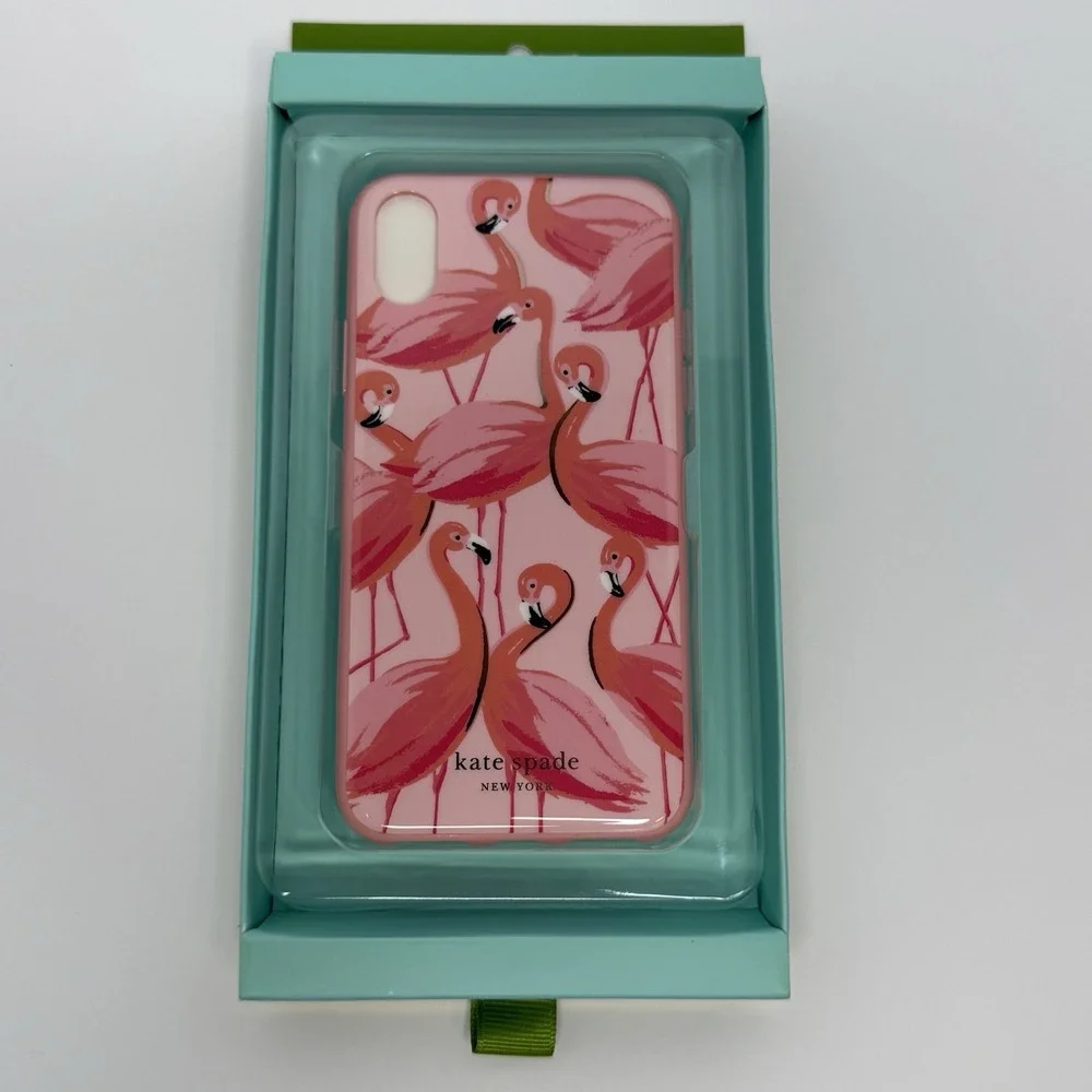 Kate Spade New York Comold Case For IPhone XS/X Pink Flamingos New Open Box